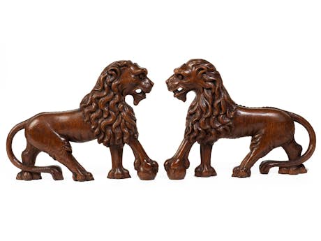Paar Löwenfiguren 